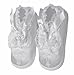 Lauren Madison Baby girl Christening Baptism Satin Shoes Cross