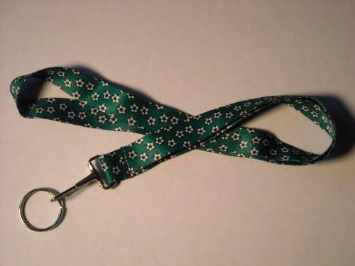 Soccer Print Lanyard Key Chain Id Badge Holder
