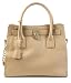 BOVARI sac à main latte - golden padlock bag -