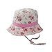 Millymook Girls Reversible Cotton Sun Hat Vintage Bucket -Pink, UPF50+