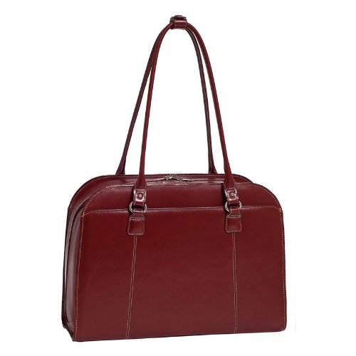 McKleinUSA HILLSIDE 96526 Red Leather Ladies' Briefcase McKleinUSA HILLSIDE 96526 Red Leather Ladies' Briefcase