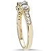P3 POMPEII3 1ct 3 Stone Diamond Engagement Ring 14K Yellow Gold - Size 4.5