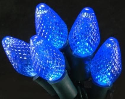 Forever Bright 78311 Set of 25 Micro-Chip LED Sapphire Blue Christmas Lights