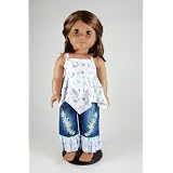 FlowersandDenimfor18InchDollsIncludingtheAmericanGirlLine
