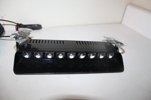 New 9led 9w Car Truck Strobe Windshield Dash Lights White/amber 16mode