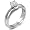 Sterling Silver Cubic Zirconia CZ Wedding Engagement Ring Set Sz 5