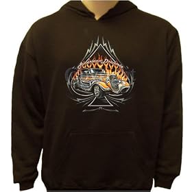 American Dreams, Hot Rod In Flaming Spade Sweatshirt