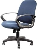 Innovex C0035F33 Office Desk Chair, Navy Blue Fabric, Ergonomic design, Back height adjustable, Arm rest adjustable side to side, Easy & ready to assemble, Hydraulic Lift, UPC Code: 811910003537, Assembled Dimensions: 25W x 41H x 24.5D inches; Shipping Dimensions: 25W x 12H x 26L inches - 4.77 CuFt; Shipping Weight 38 lbs
