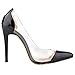 Wotefusi Women Clear Club Sexy Shoes Pumps Thin High Heel 11CM