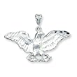 Sterling Silver Eagle Pendant with 20 inch Sterling Silver Chain