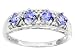 10KT WG .65CTW TANZANITE AND DIAMOND ACCENT RING