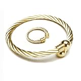 Matching Magnetic Bracelet & Ring Gold/Silver Design