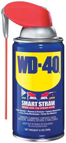 WD-40 Lubricant, Aerosol Can with Smart Straw, 8 Fluid Ounces