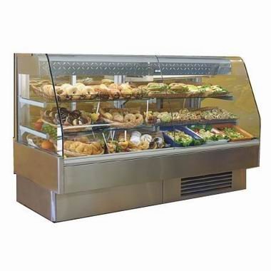 Kool-It Refrigeration LUX-12 12' Refrigerated Curved Glass Bakery/Deli Merchandiser Case