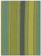Durable Flat Weave 100% Cotton Green Striped Dishtowel 18" X 28" Set / 6