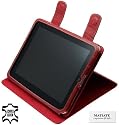 Original MTT Ledertasche - Exklusive Book-Style Tasche Case fuer Apple iPad 16GB / 32GB / 64GB Wi-Fi oder fuer 3G Wi-Fi Versionen - (mit Standfunktion) in der Farbe Croco-Rot
