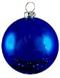 Shiny Midnight Blue Commercial Shatterproof Christmas Ball Ornament 4" (100mm)