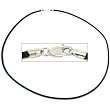 Rubber Cord Necklace Black 18"