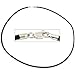 Rubber Cord Necklace Black 18"