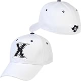 Xavier Musketeers White Fit Stretch Cap from Top of the World