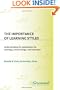 The Importance of Learning Styles: Understanding the Implications for Learning, Course Design, and Education (Contributions to the Study of Education)