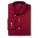 Izod Easy Care Cotton Twill Solid Dress Shirt - Button Down Collar
