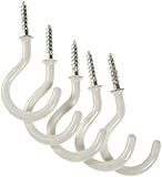 Amertac 514WCC Vinyl Coated Ceiling Hooks, White