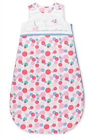 Pure Cotton Whale Embroidered 1.1 Tog Sleeping Bag