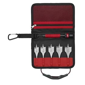 Milwaukee 49-22-0185 6-Piece Universal Quik-Lok Stubby Flat Boring Bit Set
