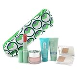 Travel Set: Super City Block + Moisture Surge Cream + Turnaround Renewer + Lipstick + Compack Makeup