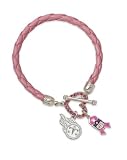 Logoart Tennessee Titans Breast Cancer Awareness Pink Rope Bracelet