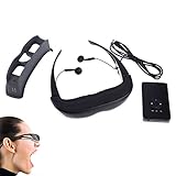 Chinatera Multimedia Personal Theater Widescreen 3D Viewer 80 inch Virtual Digital Portable Video Glasses 3D Display Video Glasses Movie Games 4GB for TV BOX/ PSP--Visual Feast for Show Video