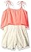 Limited Too Girls' Chiffon Flyaway Tank Top and Lace Overlay Short Romper
