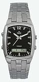 Inex A69913T5E Men`s Titanium Watch, Analog & Digital, Alarm, Stop watch,Grey