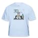 Giant African Land Snail Escapes - Light Blue Infant Lap-Shoulder Tee (6M)
