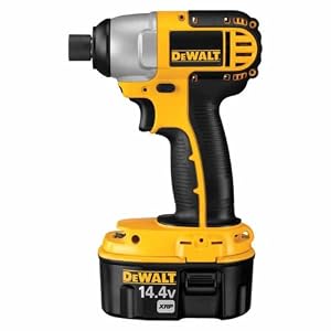 DEWALT DW054K-2 Heavy-Duty 14.4-Volt Ni-Cad 1/4-Inch Cordless Impact Driver