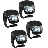 KiloLight 2-LED Bicycle Light [Set of 4 Color Changing] - Black