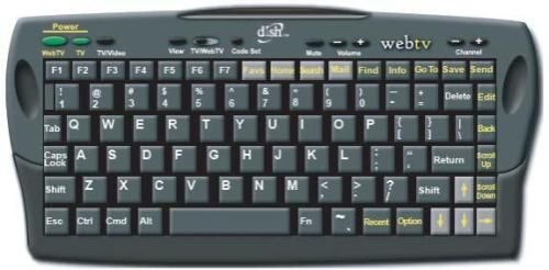 Dish Network RT7W5XTW WebTV Infrared Cordless Wireless Keyboard for Web TV MSN TV