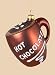 Coffee Break Mug of Hot Chocolate Glass Christmas Ornament 2.75