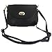 Fashion Story Women Mini Small Adjustable Crossbody Satchel Shoulder Handbag (Black)