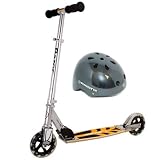 Razor Cruiser Scooter and Carbon FiberYouth Razor Helmet Bundle
