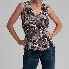 BCBG Silk Sleeveless Top