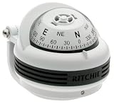 Ritchie Trek Series Bracket Mount Compass, White