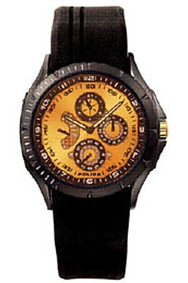 Police Striker Multi Dial Silicon Strap Watch
