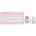 G-Cube Wireless Keyboard and Mouse Set - Pink (GRKST-520C)