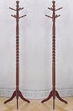 2 New Cherry Solid Wood Hall Tree Hat Coat Rack Hatrack