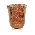 Mosaic Glass Hurricane-Style Candleholder