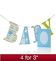 Baby Boy Bunting Card