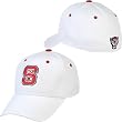Nc State Wolfpack White Fit Stretch Cap From Top Of The World