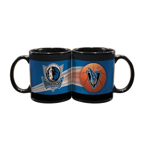 NBA Dallas Mavericks 2 Pack 11oz Black SportsBall Mug